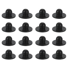sourcing map 16 Pcs Rubber Feet Replacement Fits 1/4" Hole Tight-Grip Ridged Stem Push in Rubber Bumper Slow Cooker Feet