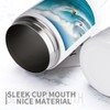 Stainless Steel Beverage Cooler with Silicone Sleeve, Surfing Print Multipurpose