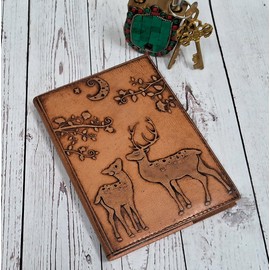 Purpledip Leather Diary/Journal/Notebook 'Eden Garden' With Naturally Treated Paper; Corporate Gift Or Personal Memoir (10762)