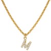Joo&Rind Women's Gold Necklace with Letter Pendant, Bright French Necklaces