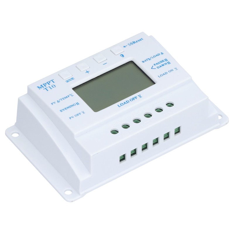 10A 12/24V MPPT PWM Solar Charge Controller with LCD Display