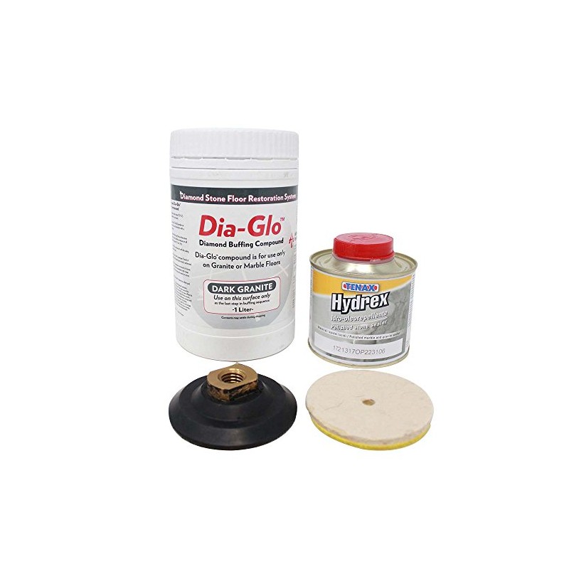 Dia-Glo Dark Granite Complete Repolishing & Sealing Kit