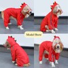 SEIS Dog Raincoat Hooded Dinosaur Rain Wear Waterproof Frog Poncho