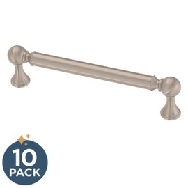 FRANKLIN BRASS Classic Farmhouse (10-Pack) Cabinet Handles 5-1/16" Hole Center Pulls | Satin Nickel Hardware Kitchen Door, Drawers, Dressers, Furniture P41930C-SN-B