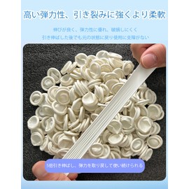 FineGood Finger Sacks, White Latex Finger Set, Fingertip Protection, 200 Pieces, Anti-slip, Anti-static, Prevents Wear, Disposable, Rubber, For Experiments, Work Use, Natural Rubber