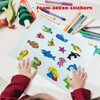 IFKEGON Foam Ocean Stickers,Bulk Self-Adhesive Sea Themed Animal Shapes for