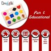 Driddle Magnetic Wooden Educational Shape Puzzle - Learn Colors &