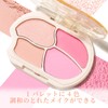 XIXI BOX 4色 チークパレット マット クリームチーク ピンク オレンジ ブラウン ウォータープルーフ