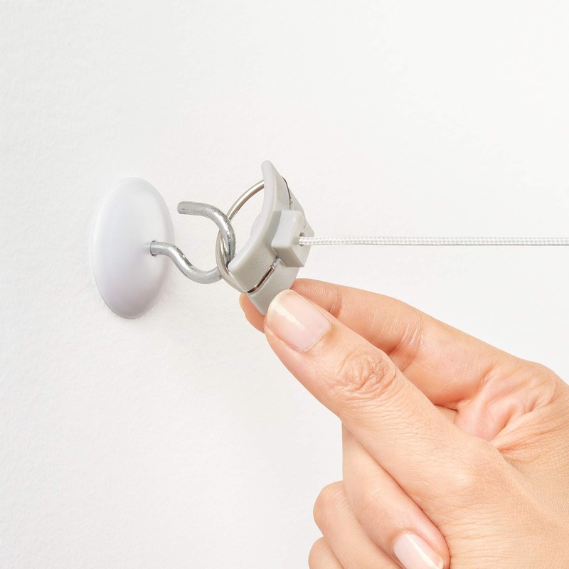 Rayen 39 Tendedero Plegable, Resina, Blanco, 10 m