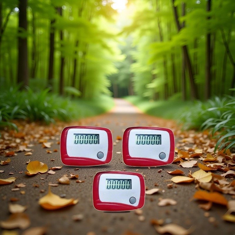 3Pcs Portable Counter Mini Digital LCD Pedometer Sports Walking Running