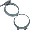 4x Lumonic Bolt Clamp 104-112 mm Galvanised Hose Clamp for