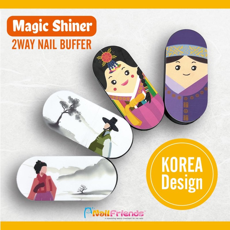 NAIL FRIENDS Nail Shiner Buffer Block, Nail Care Tool, Nail