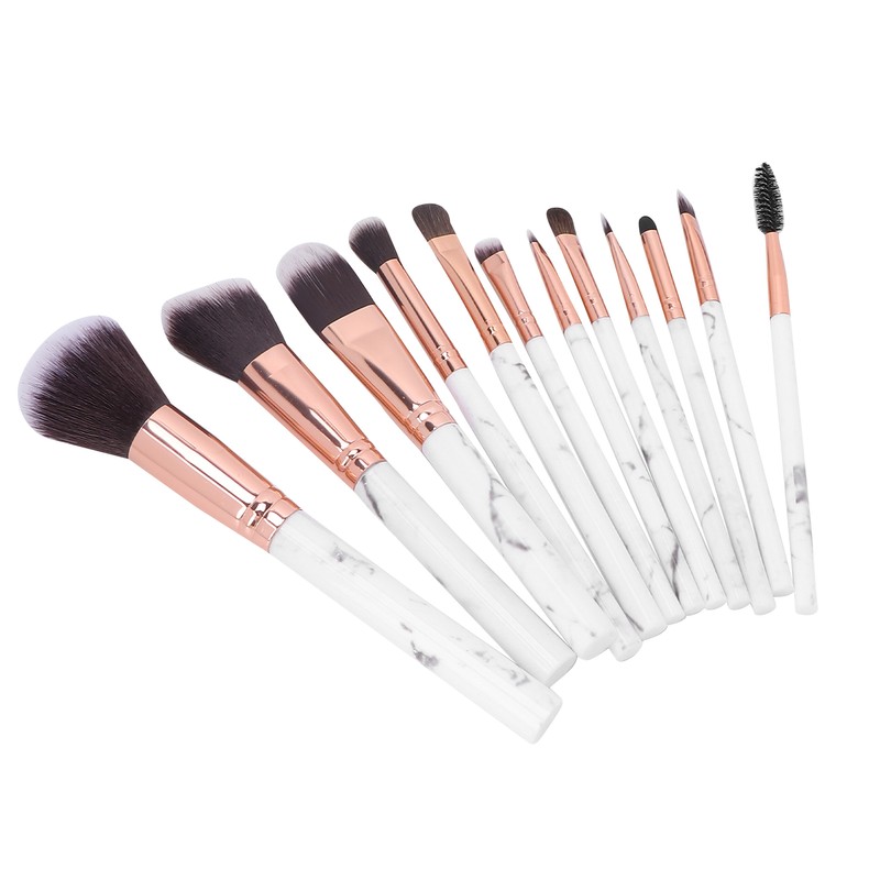 12pcs Portable Makeup Brush Set Eye Shadow Concealer Blusher Brush