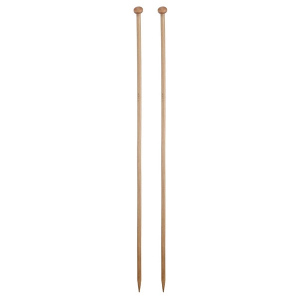 HARFINGTON 5mm Bamboo Knitting Needle Straight Single Pointed 13.8 Inch