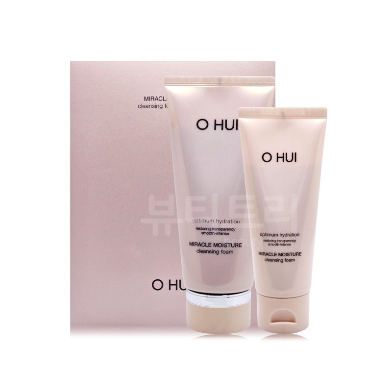 OHUI Miracle Moisture Cleansing Foam 200ml+100ml Set / 오휘 미라클