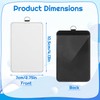 libfrnt 20 Pcs Sublimation ID Badge Holder Blanks, Vertical ID