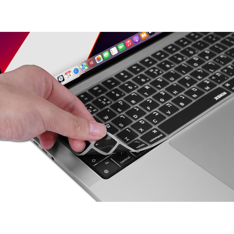 XSKN Hebrew Language EU UK Version Keyboard Silicone Skin Cover