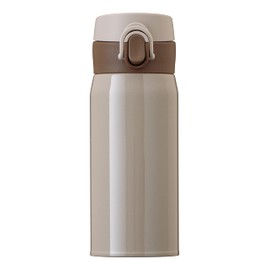 Atlas AROW-350MO Water Bottle, 12.8 fl oz (365 ml), Mocha, Ultra Lightweight, Stainless Steel, One Touch Bottle, Vacuum Insulated, Hot or Cold Retention