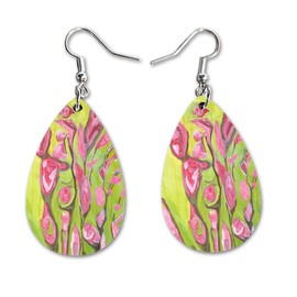 Maureen Claffy Artist Collection | Teardrop Dangle Earrings Set | Cute Girls Womens Jewelry Earings | Holiday Gifts | Summer Decorations Girlfriend Wife Adorable Fashion Accessories