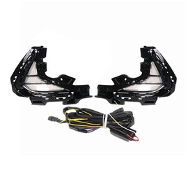 Dreamseek LED DRL Fog Lamps for Hyundai Sonata Hybrid DN8 2020 2021 2022 2023 Front Driving Daytime Running Light with Turn Signal