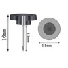 150Pcs Clear Push Board Pins for Pinboard, Drawing Map Pins