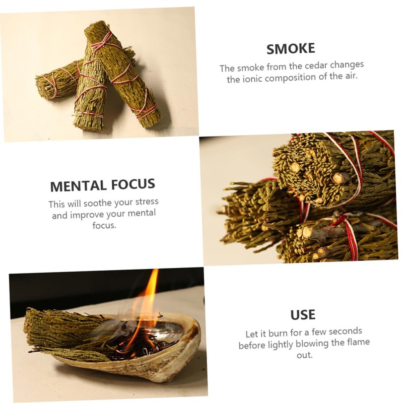 ORFOFE Cedar Rods Bundle for Healing Meditation Purifying Sticks for