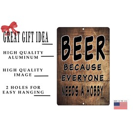 Rogue River Tactical Funny Beer Alcohol Sign Metal Tin Sign Home Bar Kitchen Everyone Needs A Hobby