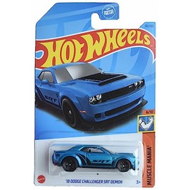 Hot Wheels '18 Dodge Challenger SRT Demon, Muscle Mania 6/10 [Blue] (HCW30-M9C0P)