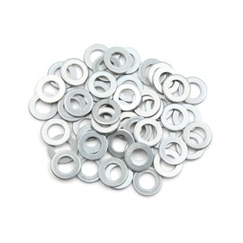 TUCKBOLD 50pcs Engine Oil Crush Washers Drain Plug Gaskets 10mm ID. 18mm OD. for Car Automotive Parts