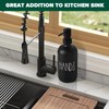 VIMERPA Hand Soap Dispenser, Matte Black Soap Dispenser for Bathroom,