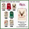 NACRE APPAREL Christmas Jumbo Santa Sack Custom Name Santa Claus