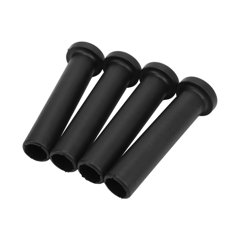 4pcs Front A Arm Long Bushing with Spacer Black Replacement