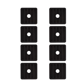 Enwye 8 Pcs Air Conditioning Vibration Damper Rubber Vibration Damper Conditioning Shock Absorber for Air Conditioner Outdoor Unit, Black