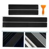 ULTECHNOVO Protective Car Door Sill Stickers 4 Pack Carbon Fiber