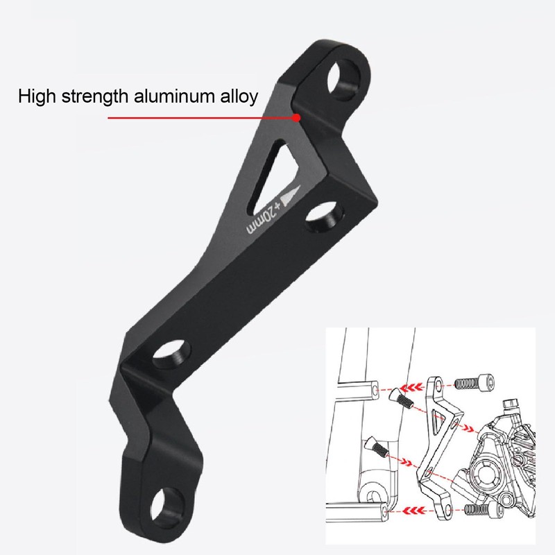 POENVFPO Bicycle Disc Brake Adapter Aluminum Alloy 74mm to 34mm