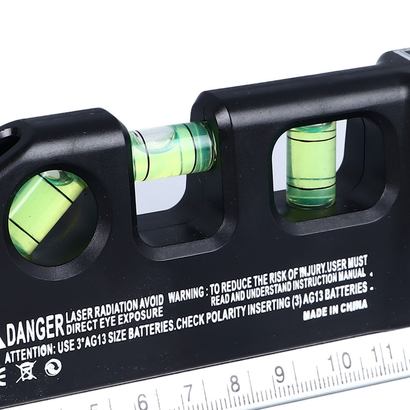 Laser Leveler 3 in 1 Bubble Level Tape Measure Scale