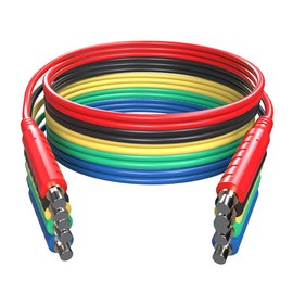 6 PCS Magnetic Test Leads Set, Low Voltage Magnetic HVAC Jumper Flexible Test Wires 30V AC 5A for Multimeter and Voltage Tester