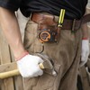 TOURBON Leather Tool Holster Hammer Tape Measure Pencil Holder for