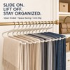 10-Pack Metal Z-Shaped Pants Hangers, Non-Slip Closet Organizer