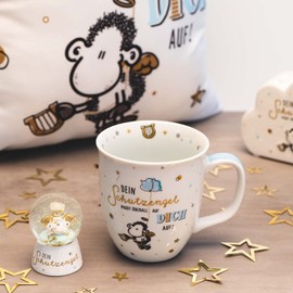 Sheepworld Dream globe motif "angel", snow globe, glass, polyresin, motif print, gift communion, confirmation, 47239