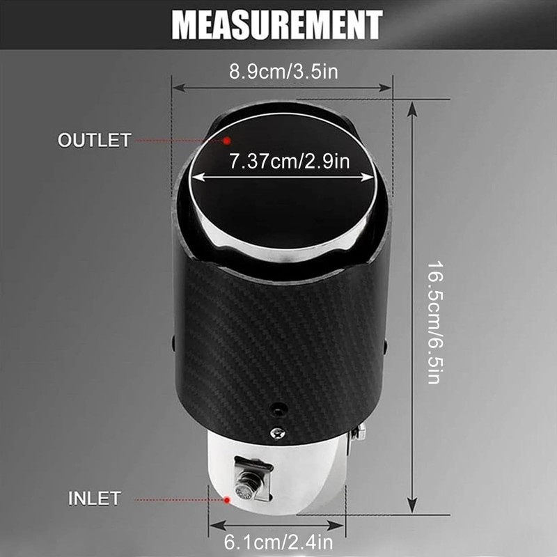 Car Exhaust Tip | LED Lighted Exhaust Pipe | Stainless