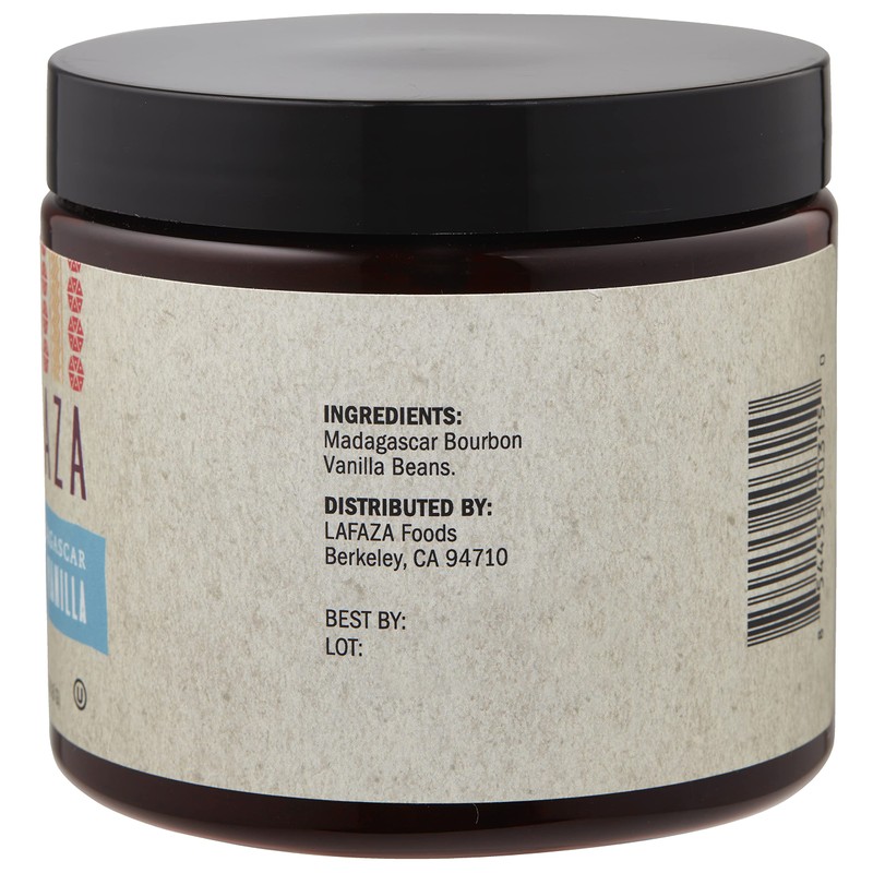 Lafaza All Natural Madagascar Bourbon Pure Ground Vanilla Bean Powder,