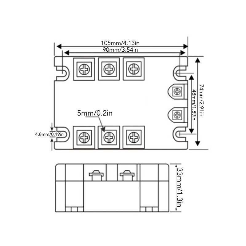 3-Phase Solid State Relay DC to AC, Silent Anti-Shock Reliable