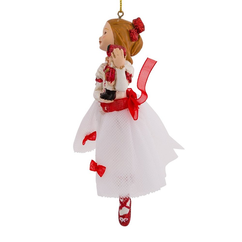 Kurt Adler 5-1/2-Inch Resin Clara Nutcracker Suite Ornament