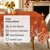 Fall Wild Flowers Leaf Rectangle Table Cloth Caramel 60x84inch