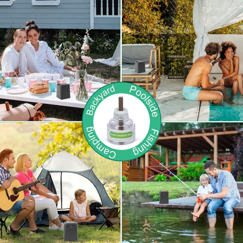 Q5 Mosquito Repellent Refills for Outdoor Indoor, Includes 280 Hr