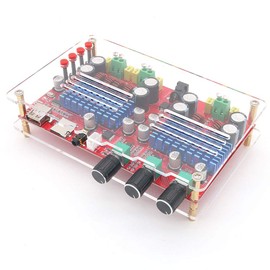 DollaTek TDA3116 2x60W + 100W 2.1 Channel Bluetooth Audio Digital Amplifier Board Subwoofer AUX TF U Disk Decoding Red Board