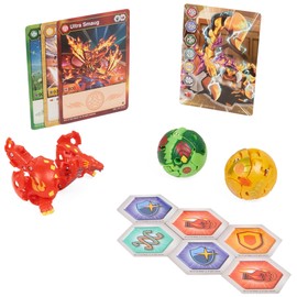 BAKUGAN 'Evolutions' Starter Pack of 3 Balls (Ultra Pyrus Serpillious, Basic Ventus Hydorous, Basic Aurelus Pegatrix)