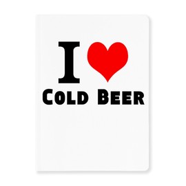 CafePress I Love Cold Beer Soft Cover Journal Notebook, Personal Diary