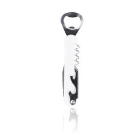 Waiter Corkscrew and Beer Bottle Opener Multifunction Tool (White)